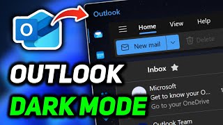 How to Change Outlook to Dark Mode on Windows 11 [upl. by Llenreb]