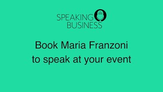 Book Maria Franzoni to Speak [upl. by Koehler]