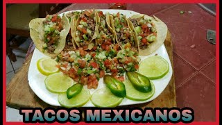 Como hacer TACOS mexicanos de carne molida [upl. by Linad498]