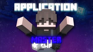 My Application For MASTER SMP Masterboyxd19 [upl. by Helbonnas334]