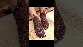 Best mehndi design for legs ❣️👍mehandifashion [upl. by Neeluj]