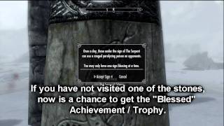 Skyrim  Joining the Stormcloaks  Taking Sides  Blessed Achievement Trophy Guide [upl. by Pfeffer]