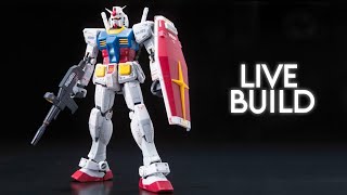 RG RX782 Gundam LIVE BUILD [upl. by Ninel]