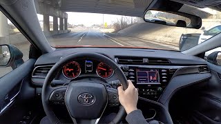 2020 Toyota Camry TRD V6  POV Review [upl. by Noryb]