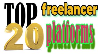 Top 20 freelancing platform and their scope top 20 highest salary self macro jobs online [upl. by Brackett719]