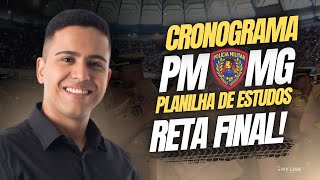 Cronograma de Estudos Completo para o Concurso PM MG 2024 [upl. by Lapotin]