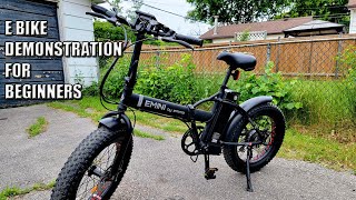 Emmo E Mini B Electric Bike Review  Demonstration  Part 1 [upl. by Eahsat]