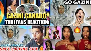 International Fans React to Gazini Ganado Performance During Preliminary Competition I Miss Universe [upl. by Oiril]