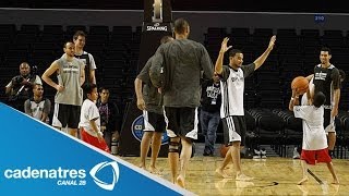 Niños triquis juegan partido de cascarita contra los Spurs de San Antonio [upl. by Fried]