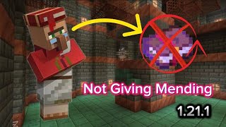 How to get mending in Minecraft 1211  Villagers not giving mending books in 121 [upl. by Aromas]