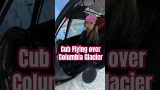 Flying the Carbon Cub over one of the fastest moving glaciers in the world Columbia Glacier Alaska [upl. by Yuu]