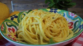 TAGLIOLINI AL LIMONE ricetta tagliolini al limone SENZA PANNA pasta al limone [upl. by Karena906]