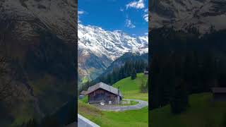 Murren Switzerland travel swissalps murree nature  relaxing mountains forest lauterbrunnen [upl. by Brockie]