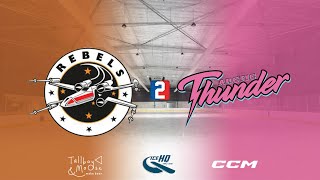 Rebels v Arctic Thunder  Div 2  7th October  IceHQ Rec League ice hockey [upl. by Anir]