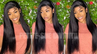 Gorgeous 1 STRAIGHT 13x4 Lace Front Wig ft Cynosure Hair  PETITESUE DIVINITII [upl. by Evangelin797]