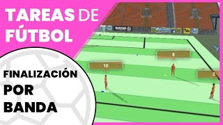 ✴️ Ejercicios de FINALIZACIÓN en fútbol automatismos en banda [upl. by Anestassia]