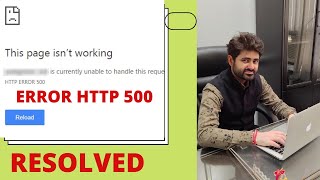 HTTP Error 500 Resolved The page is not working Currently unable to handle this request [upl. by Kaiser435]