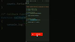 quotJavaScript Callback Functions A Comprehensive Guidequot shorts javascript [upl. by Hanus979]
