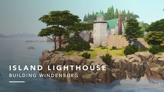 Sims 4  Speedbuild  Building Windenburg  Island Lighthouse [upl. by Trelu]