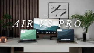 15” M3 MacBook Air vs 14” M3 Pro MacBook Pro  Which one in 2024 [upl. by Nathaniel]