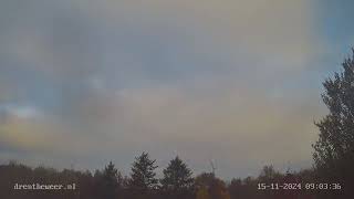 Timelapse weerstation Gasselternijveenschemond 15112024 [upl. by Eelannej]