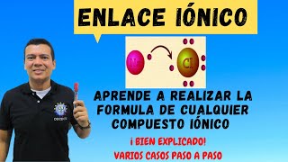 ENLACE IONICO Enlace químico como hallar la formulas de los compuestos iónicos [upl. by Acirt]