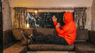 Surviving a Rainstorm in a RV  Camping in a Travel Trailer [upl. by Arrad646]