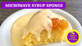 Microwave Golden Syrup Sponge Pudding  Treacle Sponge Pudding [upl. by Devland]