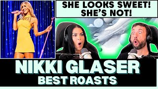 SOME OF THEM WERE NOT HAPPY First Time Reacting To Nikki Glaser’s Best Roast Moments [upl. by Eneryc916]