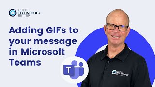 Adding GIFs to your message in Microsoft Teams [upl. by Chicoine]