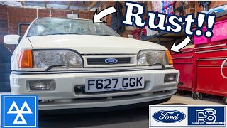 RESCUED SIERRA SAPPHIRE RS COSWORTH  REPLACING RUSTY PARTS [upl. by Pubilis]