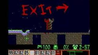 Lemmings  Tricky Level 20 Solution [upl. by Hui91]