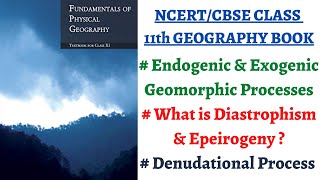 P1C6Endogenic amp Exogenic Geomorphic process Diastrophism Volcanism Denudational exogenic factor [upl. by Kalman257]