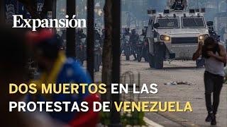 Al menos dos muertos en Venezuela tras las protestas contra Nicolás Maduro [upl. by Joseito]