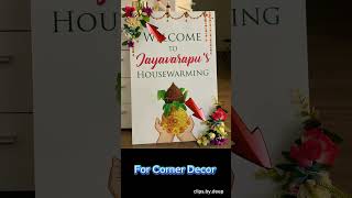 DIY Housewarming Sign Board shortsfeed returngifts diyshorts youtubepartner youtubeshorts [upl. by Nolyar271]