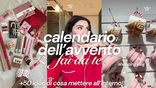 CALENDARIO DELL’AVVENTO FAI DA TE tutorial ✨🎁🪄  idee di cose da metterci dentro [upl. by Ynnavoj396]