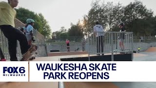 Waukesha Horeb Springs Skate Park reopens  FOX6 News Milwaukee [upl. by Namad919]