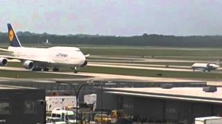 Boeing 7478 Landing at Dulles International Airport [upl. by Niffirg487]