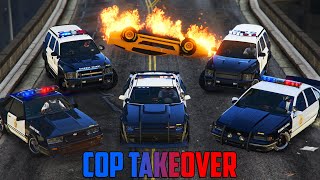 We took over GTA Online Freemode ONLY using cop cars [upl. by Hereld]