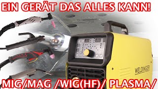 Ein Schweißgerät das alles kann MAG WIG Elektrode Plasma  MWE 202p MWPE200 von Weldinger [upl. by Seafowl126]