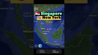 Worlds Longest Flight Route ✈️  SINGAPORE 🇸🇬 to NEW YORK 🇺🇸 [upl. by Clarhe531]