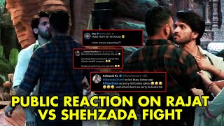 Public Reaction on Shehzada Dhami Vs Rajat Dalal Fight in Nomination Task Shehzada warns Rajat [upl. by Nirej247]