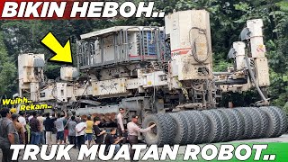 LANGKA  Truk Muatan Robot Menaklukkan Sitinjau Lauik Bikin Warga Sekampung Heboh Melihat Ini [upl. by Ecyle138]