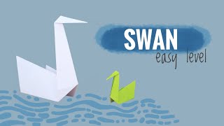 How to Make an Origami Swan EASY  Tutorial Step by step [upl. by Alieka]