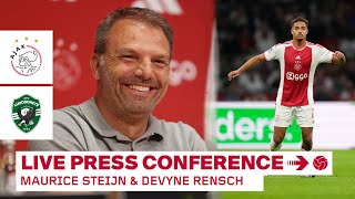 🎙️ LIVE 1400  Persconferentie Maurice Steijn amp Devyne Rensch in aanloop naar Ajax  Ludogorets [upl. by Gildas]