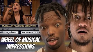 Ariana Grande amp Jimmy Fallon Play Wheel Of Musical Impressions REACTION [upl. by Kamp41]