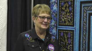 Marlene Beeler Shares Her Quilt Some Enchanted Evening at AQS QuiltWeek  Branson 2022 [upl. by Ihsorih]