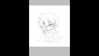 Dazai Ahh Drawing Chibi ibispaintx bsd dazai trending [upl. by Duffy]