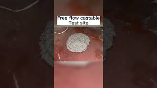 Free flow refractory castable Test siterefractory cement furnaces [upl. by Remoh]