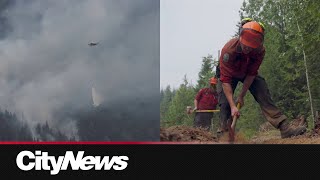 Work continues on 6 significant wildfires near BC’s Slocan Lake [upl. by Nimaynib]